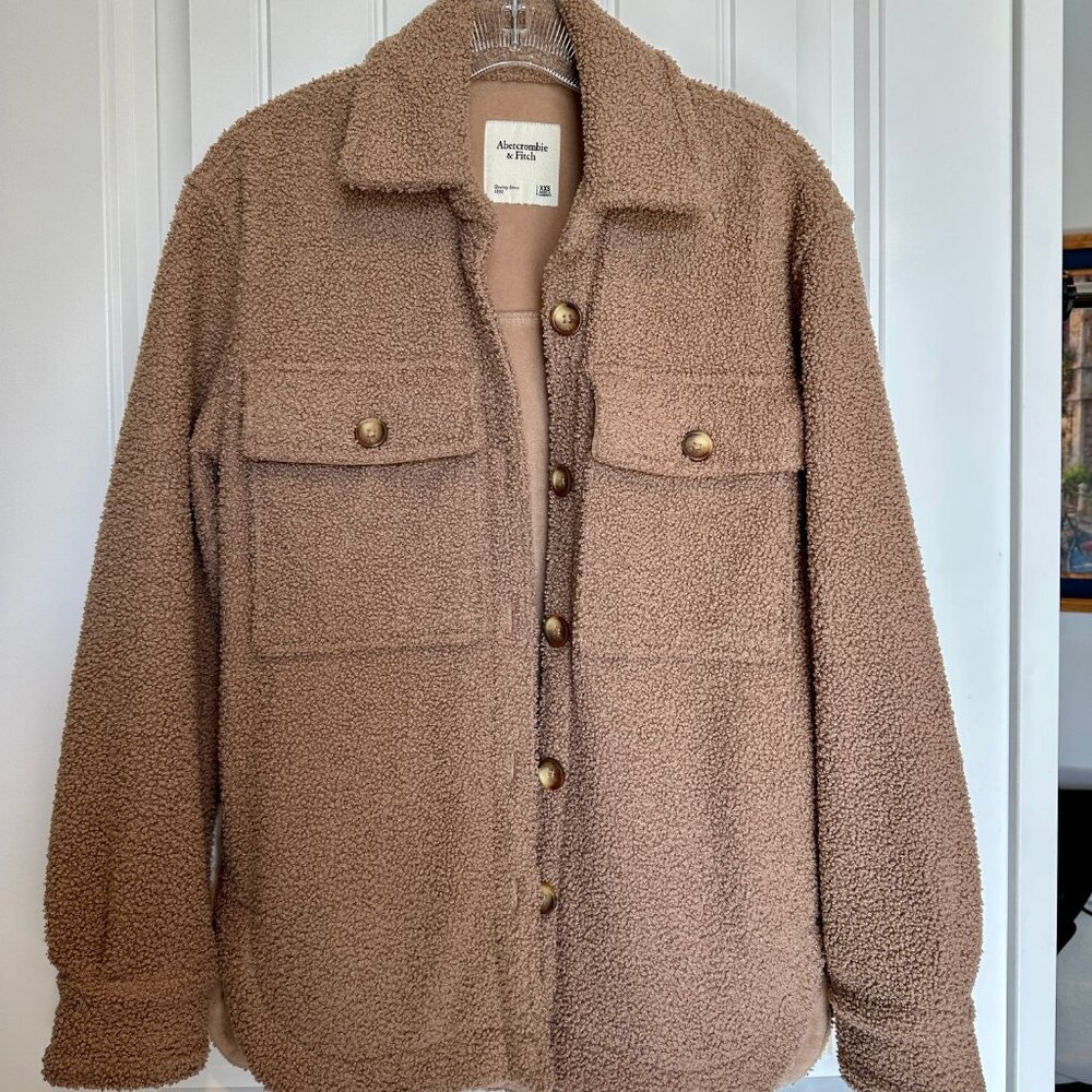 Abercrombie Women's Button-up Fleece Jacket XXS